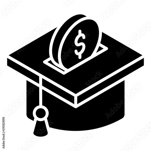 
Editable icon of educational funds, student loan
