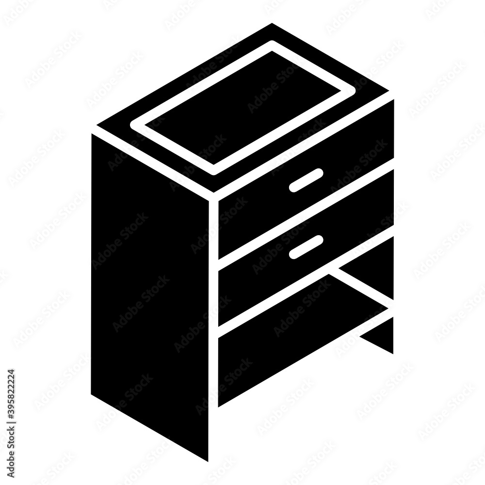 Glyph isometric icon of glass table, coffee table
Glyph isometric icon of glass table, coffee table