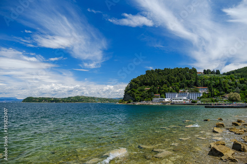 Green Fiesa bay on Slovenian Adriatic coast photo