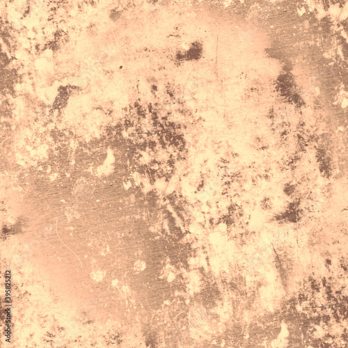 Pale Vintage Grunge Wall. Brown Dirty 