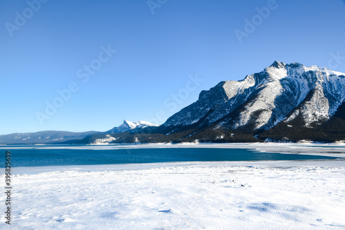 Frozen paradise in mountain