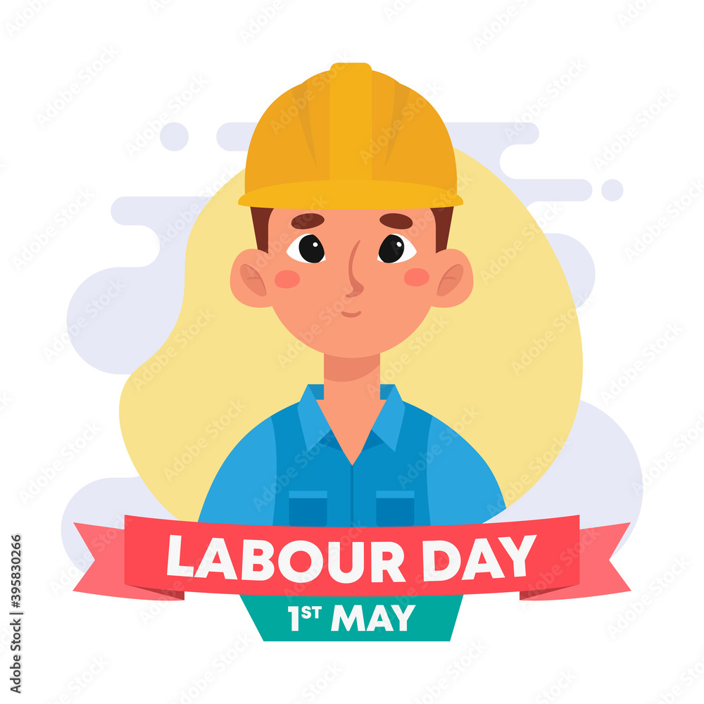Labour day white picture mechanic worker - Vector Labour day white picture mechanic worker - Vector