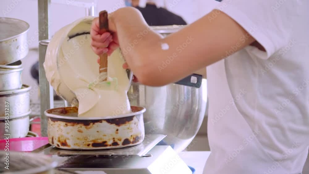 Cake preparation work delicious treats Cake preparation work delicious treats