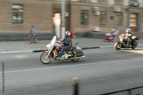 motorcycles, bikers, road and speed © Vladislav