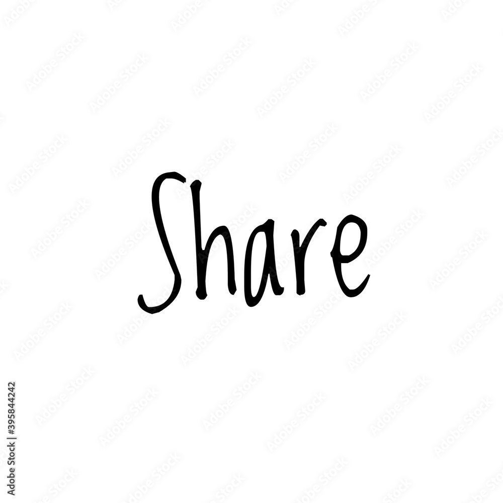 ''Share'' Lettering ''Share'' Lettering