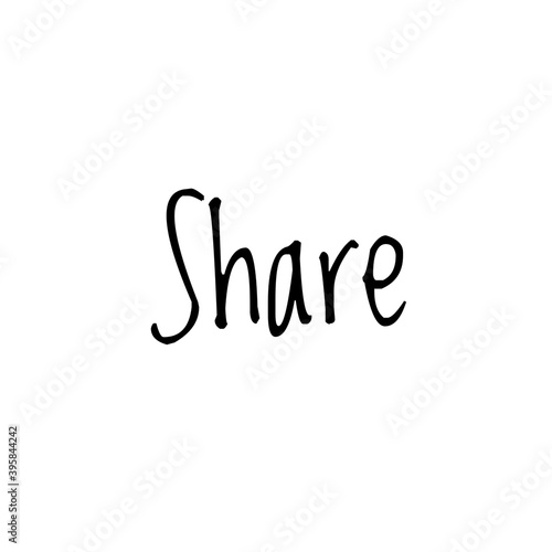 ''Share'' Lettering