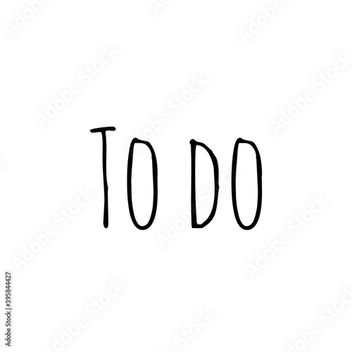 ''To do'' Lettering