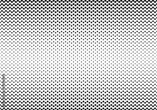 Abstract halftone dotted background. Futuristic grunge pattern, dot, wave. Vector modern optical pop art texture for posters, business cards, cover, labels mock-up, vintage layout