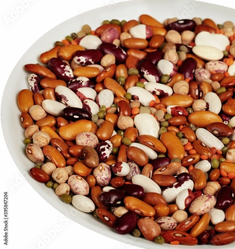 Mixed Dried Beans in a Bowl