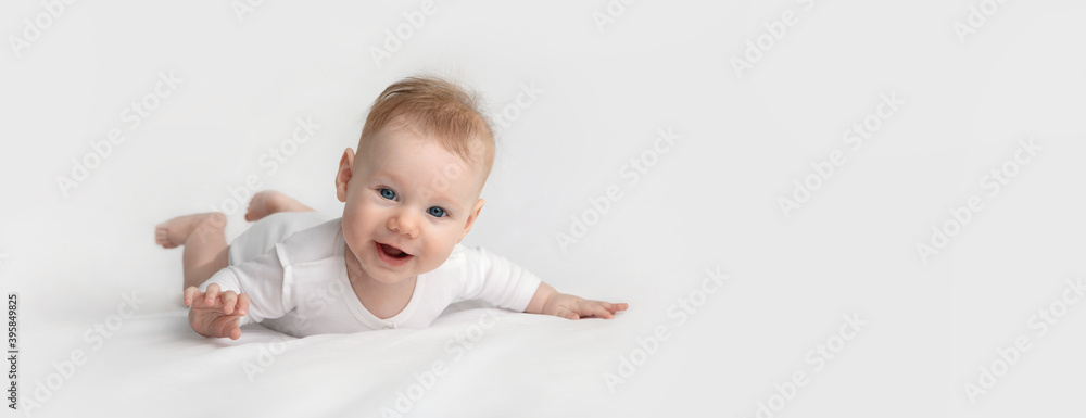 adorable baby on white background adorable baby on white background