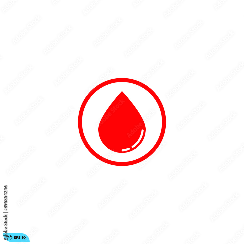 Icon vector graphic of Blood, good for template logo Icon vector graphic of Blood, good for template logo