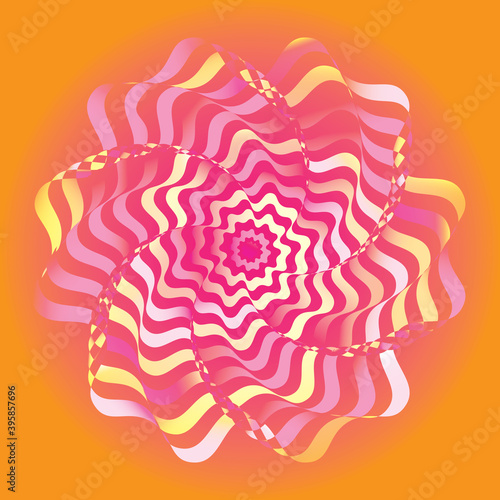 Abstract liquid spiral paint background