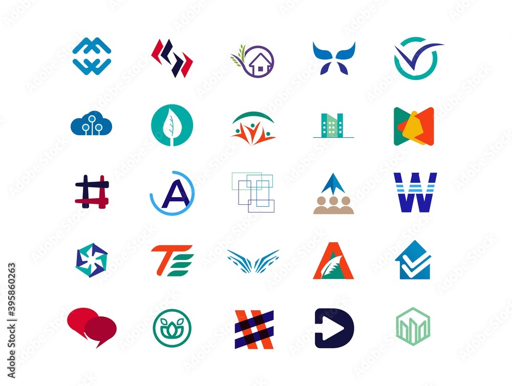 Mega Logo Design Collection. Best Premium Logo Vector Template. Logo Mood board Concepts and Idea generations set
