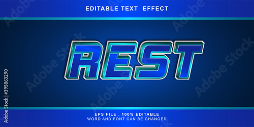 rest text effect editable