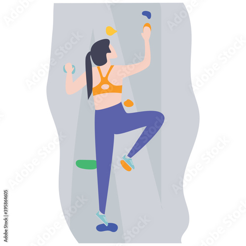 Mountain Climbing Vector 