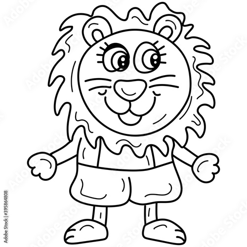 Lion Cartoon Character