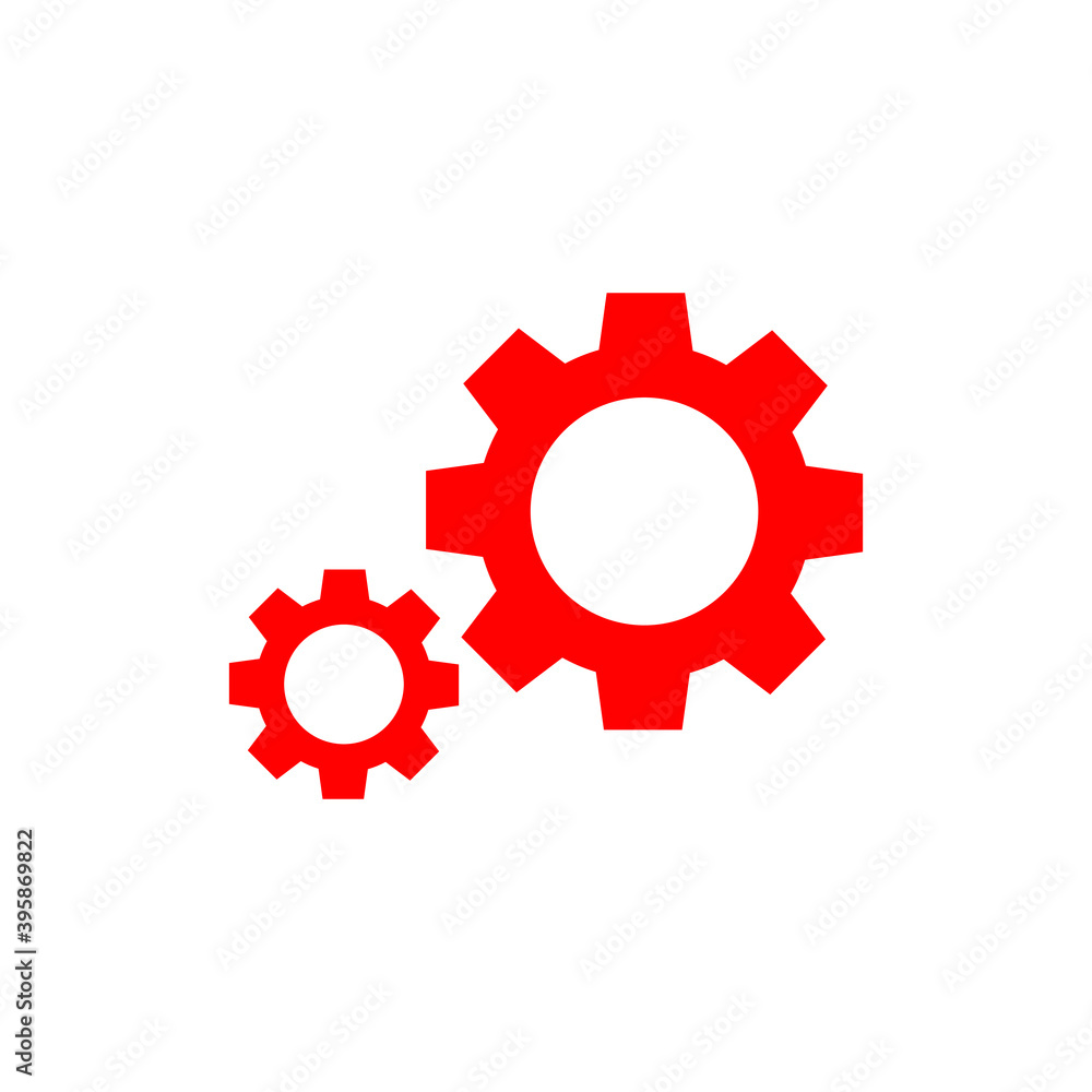 Gear Logo Template vector icon. Abstract Gear sign on white background. Gear Logo Template vector icon. Abstract Gear sign on white background.