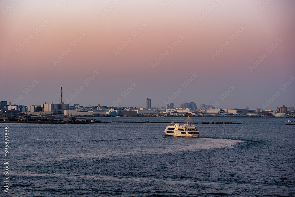 boat on the sea at sunset boat on the sea at sunset