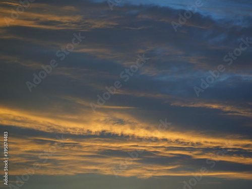 Abstract background, dark morning sky after stormy clouds, looks like watercolor painting. © nongnuch
