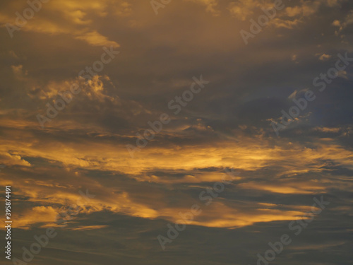 Abstract background, dark morning sky after stormy clouds, looks like watercolor painting.