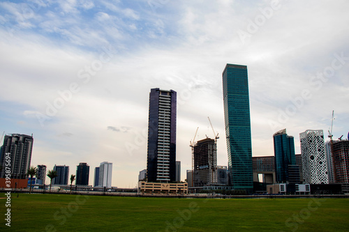Modern buildings along the Dubai water canal, business bay district UAE. © Four_Lakes