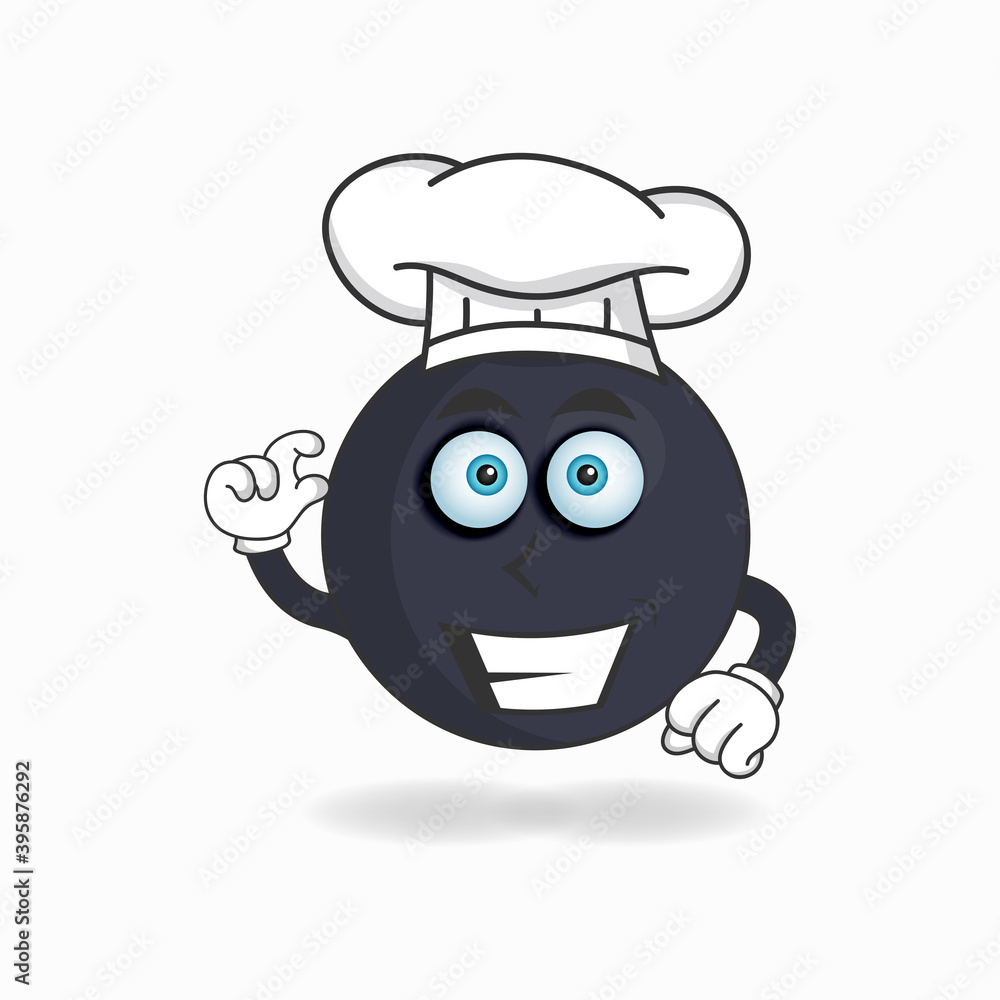 The Boom mascot character becomes a chef. vector illustration The Boom mascot character becomes a chef. vector illustration