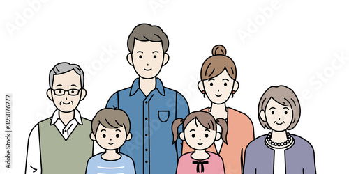 三世代家族　家族の集まり　バストアップ