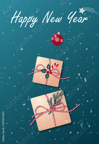 Christmas and New Year card.