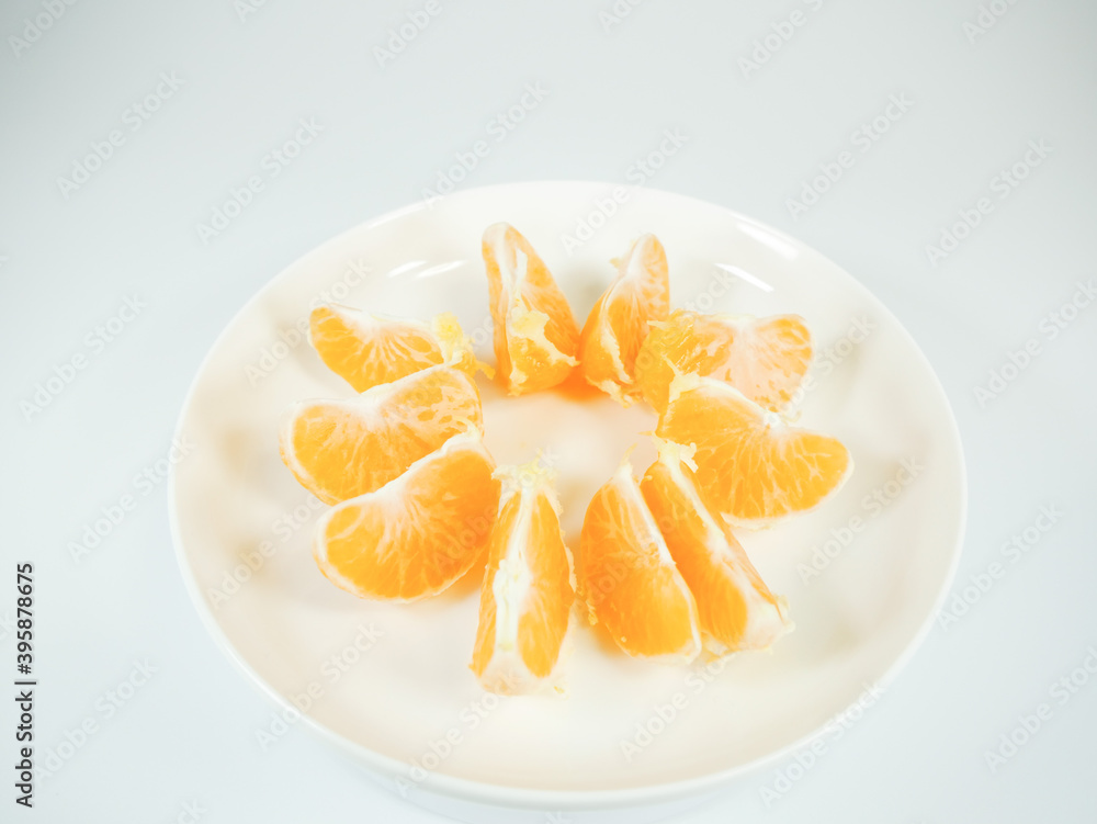小分けにしたみかん 小分けにしたみかん