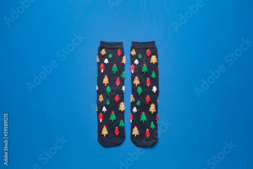 Pair of dark blue christmas...