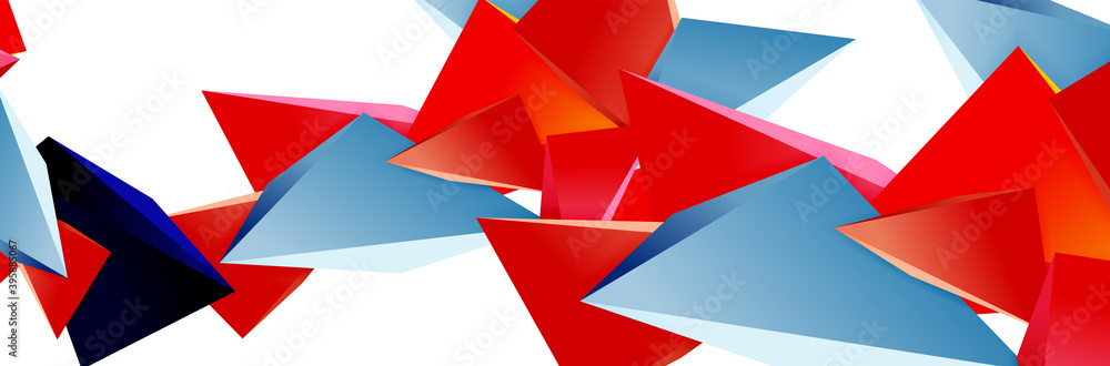 Triangle mosaic abstract background, 3d triangular low poly shapes. Geometric vector illustration for covers, banners, flyers and posters and other Triangle mosaic abstract background, 3d triangular low poly shapes. Geometric vector illustration for covers, banners, flyers and posters and other