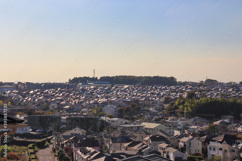 Fototapeta premium 岡津町付近の街並み(神奈川県横浜市泉区)