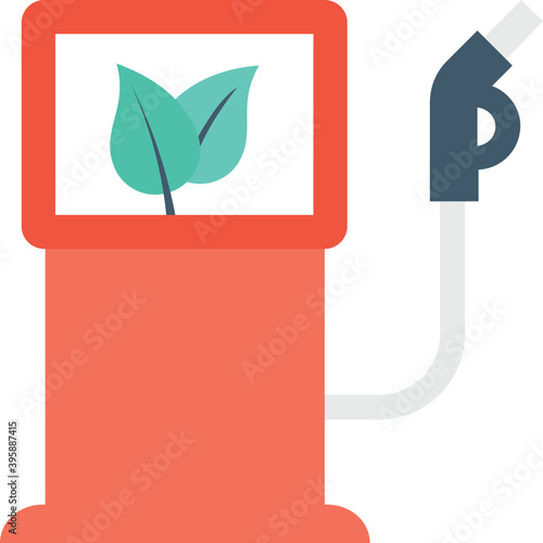 
Biofuel Flat Vector Icon
