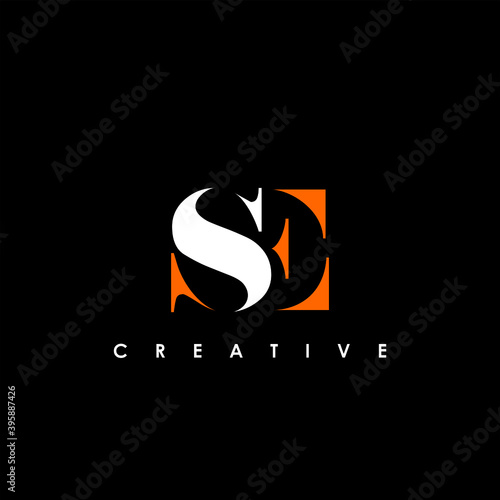 SE Letter Initial Logo Design Template Vector Illustration