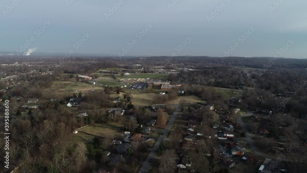 Suburban Louisville Kentucky Drone Aerial View Suburban Louisville Kentucky Drone Aerial View