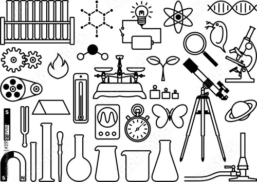 科学・理科・サイエンス　実験道具のセット