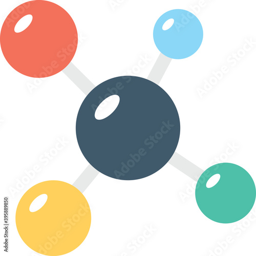 
Atom Flat Vector Icon
