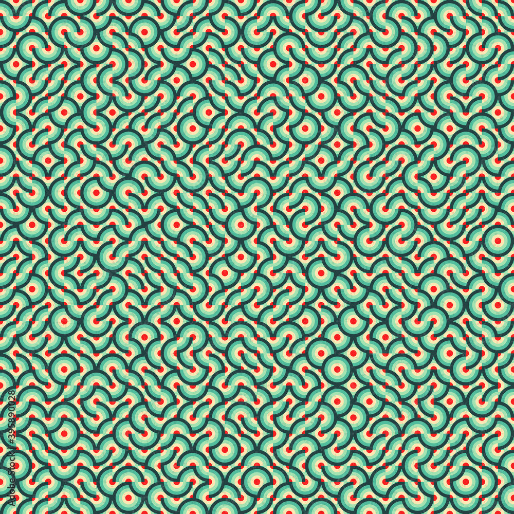 Fototapeta premium Abstract Geometric Pattern generative computational art illustration