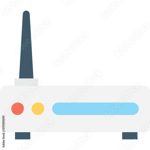 
Modem Flat Vector Icon
