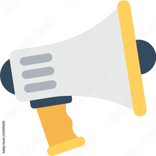 
Megaphone Flat Vector Icon
