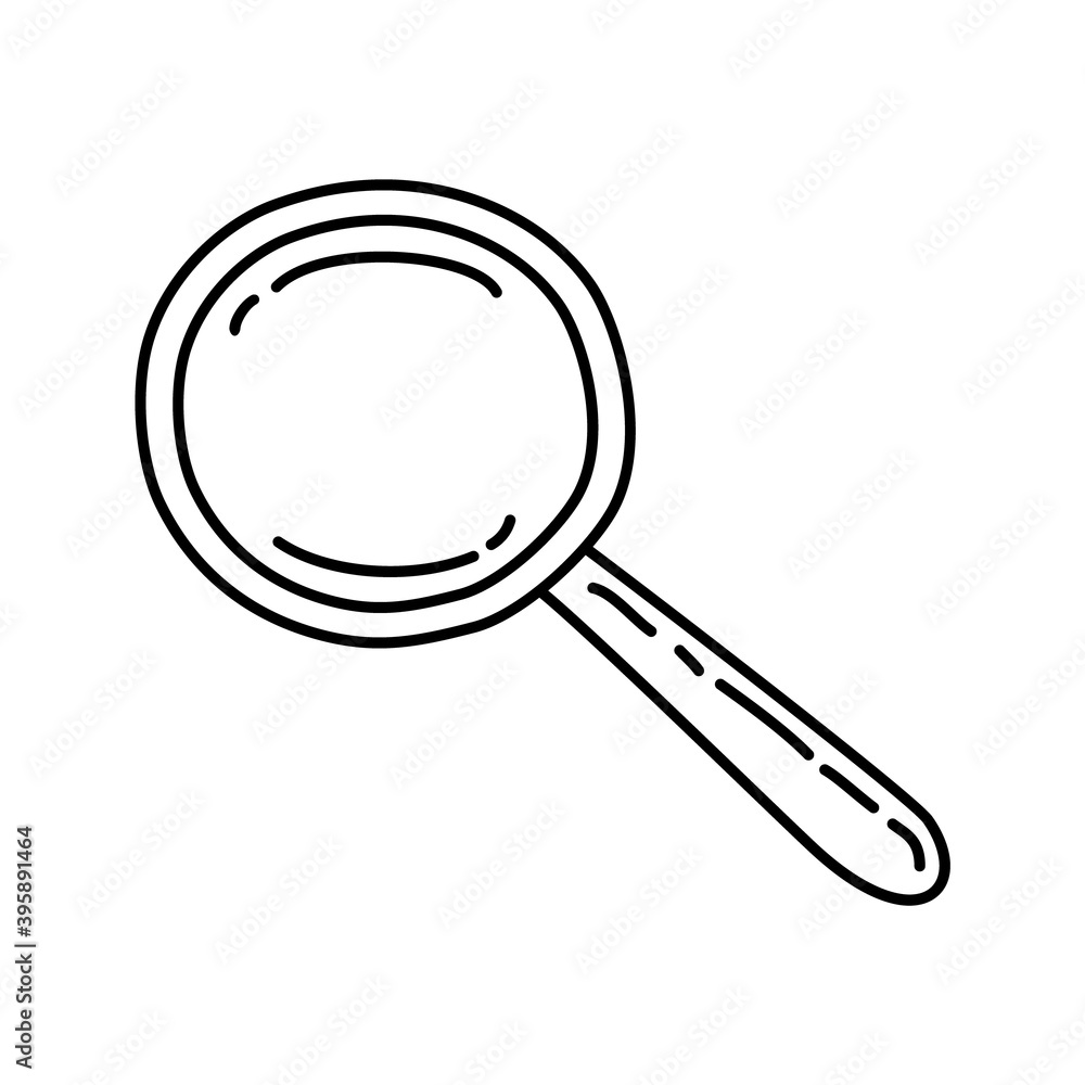 Search Icon. Doodle Hand Drawn or Outline Icon Style Search Icon. Doodle Hand Drawn or Outline Icon Style