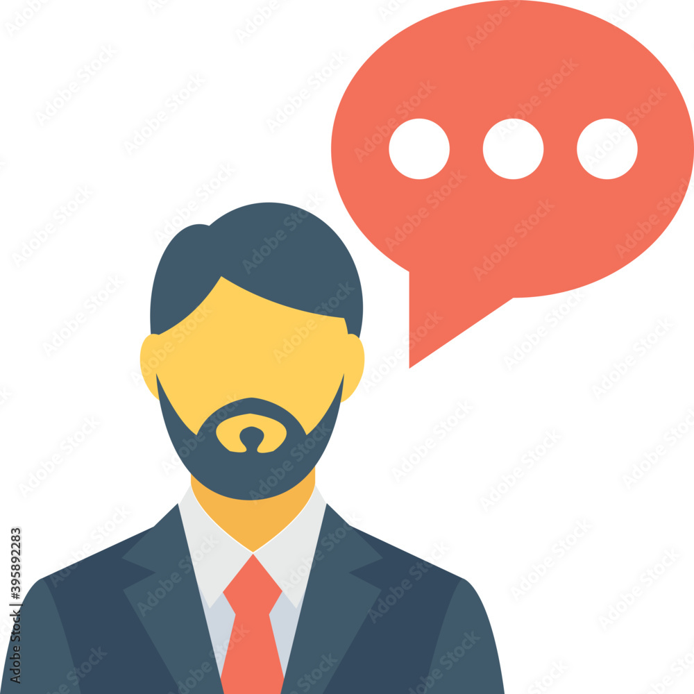 Talking Flat vector Icon
Talking Flat vector Icon