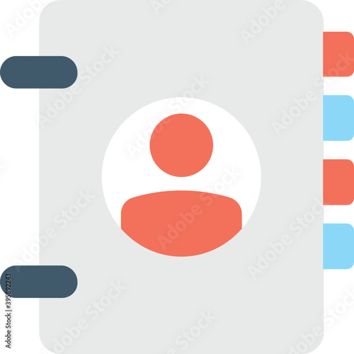 
Phonebook Flat vector Icon
