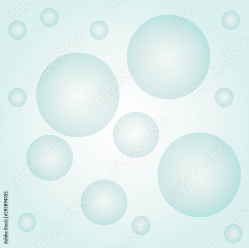 delicate light green background with beautiful translucent balls  can be used as a template for decorating walls  Wallpaper  postcards  banners 