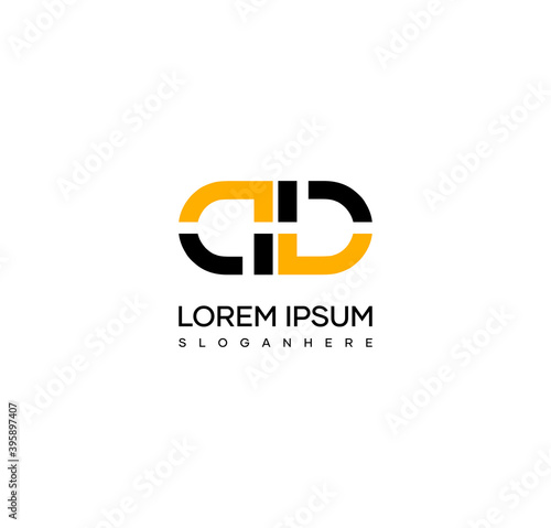 Letter AD alphabet logo design vector. The initials of the letter A and D logo design in a minimal style are suitable for an abbreviated name logo.