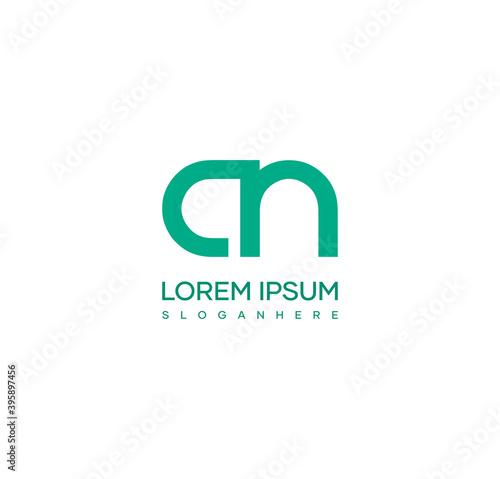Letter AN alphabet logo design vector. The initials of the letter A and N logo design in a minimal style are suitable for an abbreviated name logo.