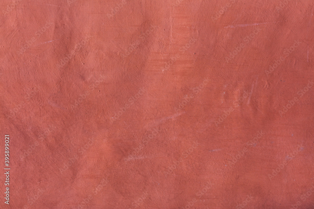Fototapeta premium orange red plaster wall background texture