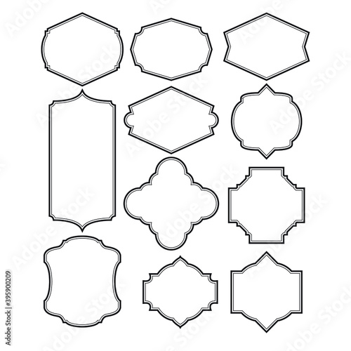 Set of frames border design