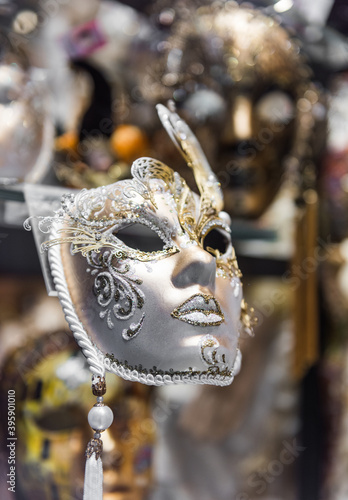 Traditional Venetian Masks for Carnival of Venice, Italy.
