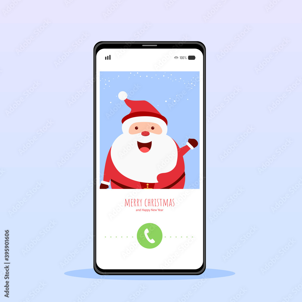 Call Santa Claus. Communicate with Santa Claus on your smartphone. Merry Christmas. Call Santa Claus. Communicate with Santa Claus on your smartphone. Merry Christmas.